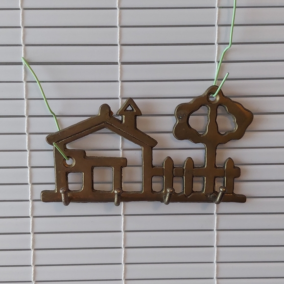 Vintage Brass Wall Hooks Home Key Hanger - Picture 2 of 9